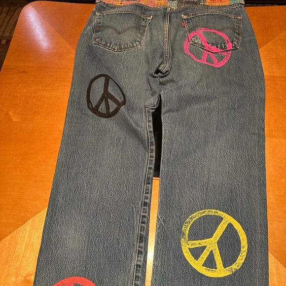 Tricia Fix Free People Levi 501 button up Jeans - Picture 2 of 7